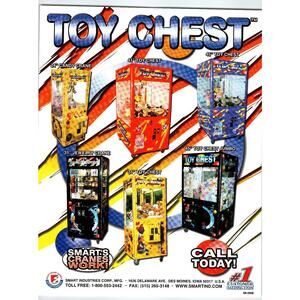 2006 Smart Industries Toy Chest Claw Machine Arcade Flyer Iowa USA
